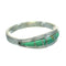 Southwestern Genuine Sterling Silver Turquoise Ring Size 5-3/4 AX86604